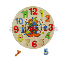 Wooden Clock Puzzle of Clown (80135 / 80136)